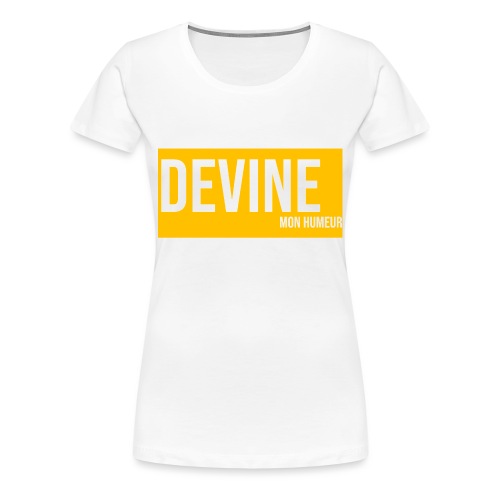 devine mon humour couple relation cadeau message - T-shirt Premium Femme