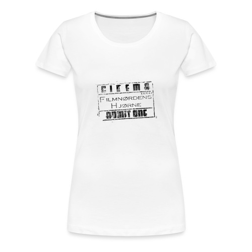 Stort slidt logo - Dame premium T-shirt