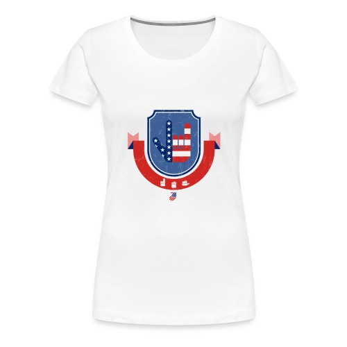 I love you USA - T-shirt Premium Femme