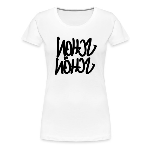 #schonschön #white - Frauen Premium T-Shirt