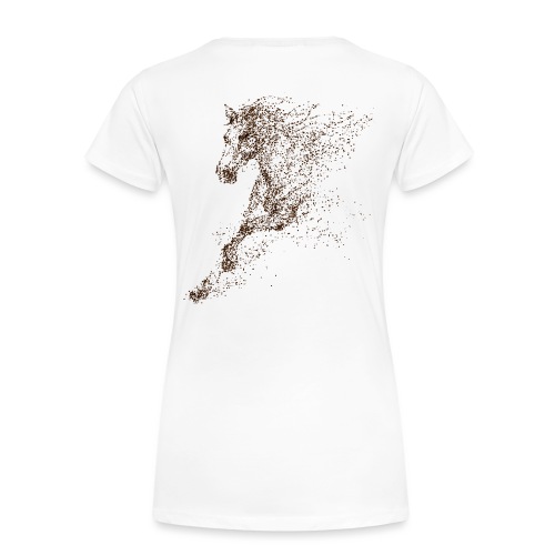 Vorschau: Pixel Horse brown - Frauen Premium T-Shirt