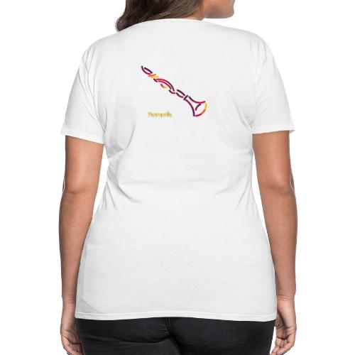 Clarinet, rugzijde - Vrouwen Premium T-shirt