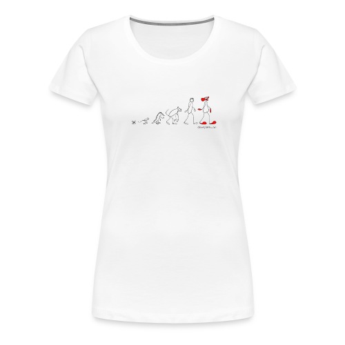 clownplanet evolucion camiseta - Camiseta premium mujer
