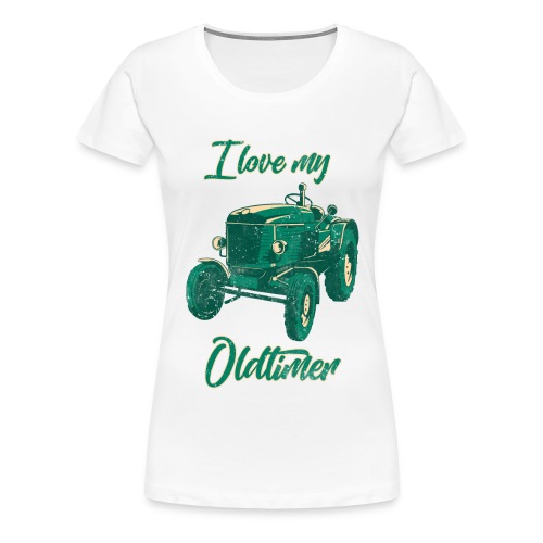 I love my Oldtimer Traktor - Frauen Premium T-Shirt