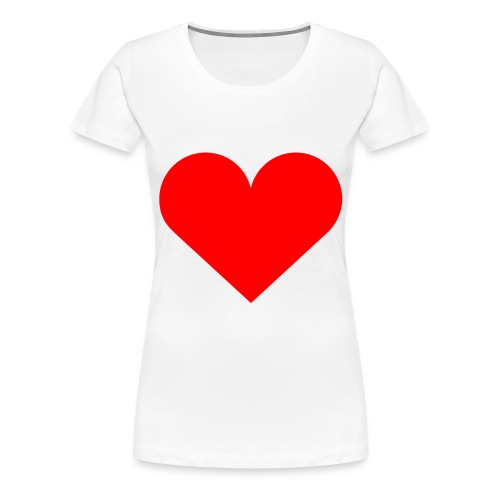 Simple Red Heart - Maglietta Premium da donna