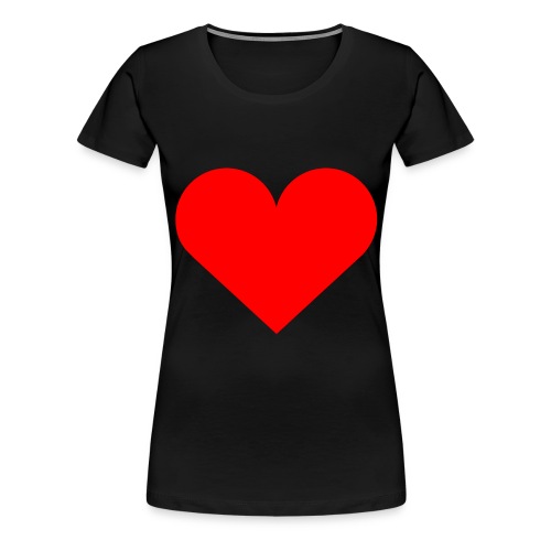 Simple Red Heart - Maglietta Premium da donna