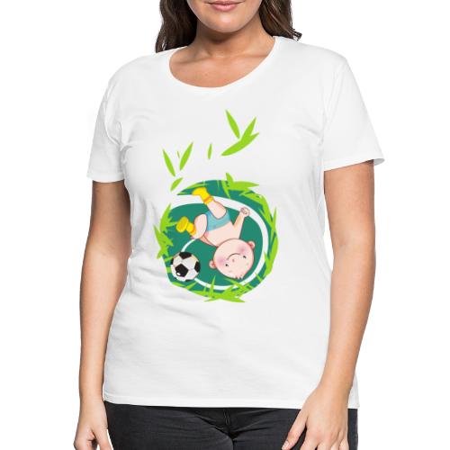 Umstandsmode T-Shirt mit Motiv / Fussball - Frauen Premium T-Shirt