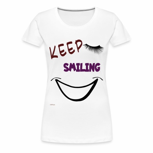 Keep on smiling - ODIFacto design - Maglietta Premium da donna