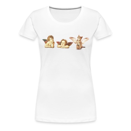 cat angel final - Frauen Premium T-Shirt