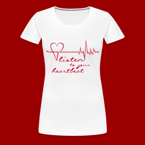 Heartleader_T-Shirt_Font - Frauen Premium T-Shirt