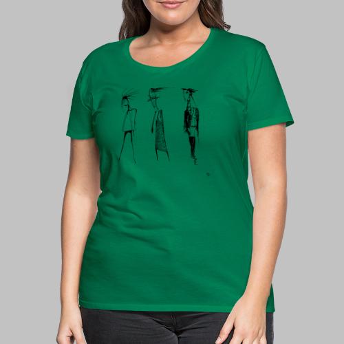 Zusammen allein - Frauen Premium T-Shirt