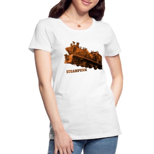 Steampunk Lokomotive Neuseeland - Frauen Premium T-Shirt