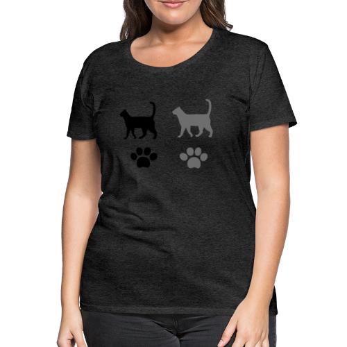 2 chats qui se suivent - T-shirt Premium Femme