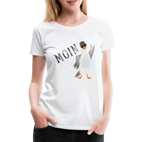 Moin Möwe mit Heavy Metal Hand - Frauen Premium T-Shirt