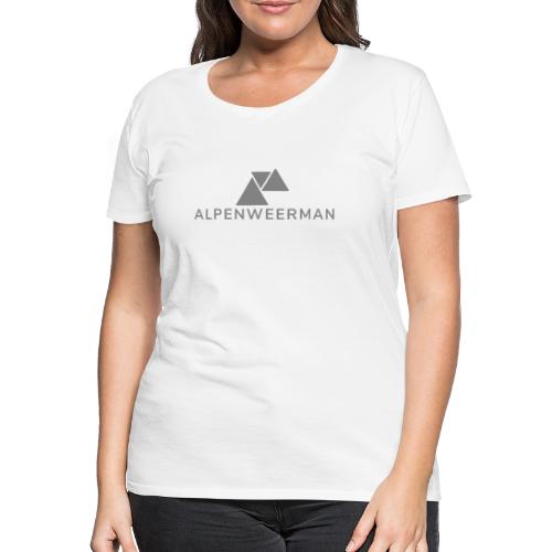 logo alpenweerman grijs - Vrouwen Premium T-shirt