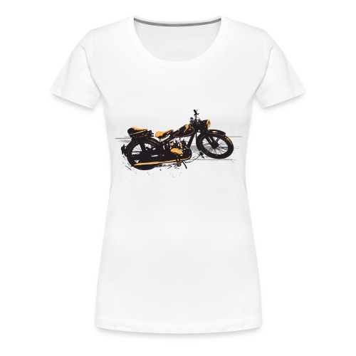 retro motorcycle - Koszulka damska Premium