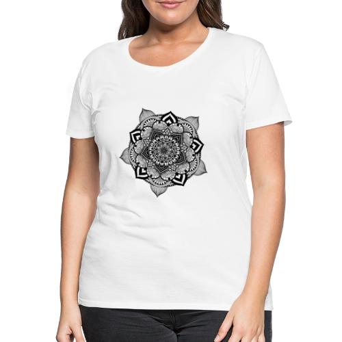 mandala fiore di loto - Maglietta Premium da donna