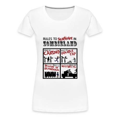 Zombieland rules to survive - Camiseta premium mujer