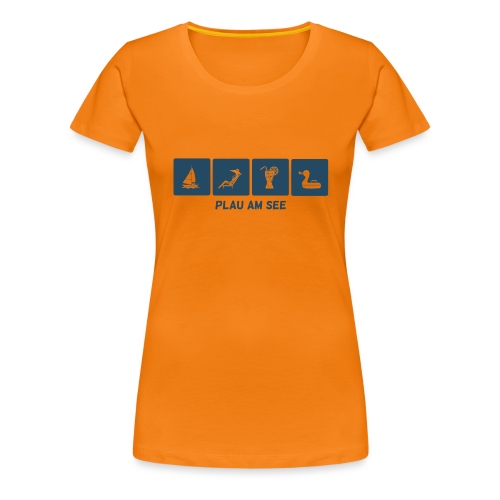 Urlaub in Plau am See - Frauen Premium T-Shirt