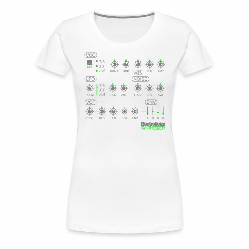 Synthesizer Drehregler Fader Electro EQ Clubbing - Frauen Premium T-Shirt