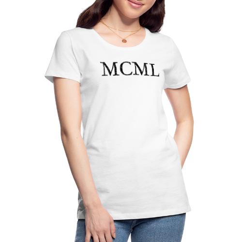 MCML Jahr 1950 (Vintage Schwarz) Geburtstag - Frauen Premium T-Shirt