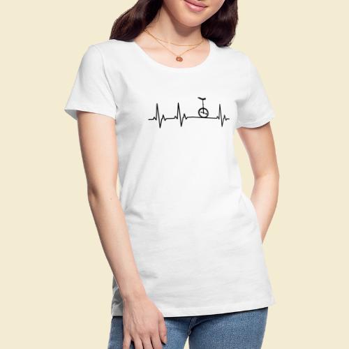 Einrad | Heart Monitor - Frauen Premium T-Shirt