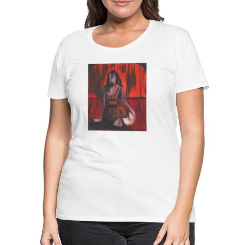 Mujer roja Regalos con diseño artístico. - Camiseta premium mujer