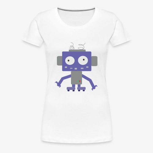 Cute Little Robot - Women's Premium T-Shirt