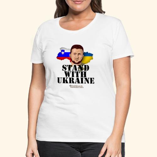 Slowenien Ukraine Selenskyj - Frauen Premium T-Shirt