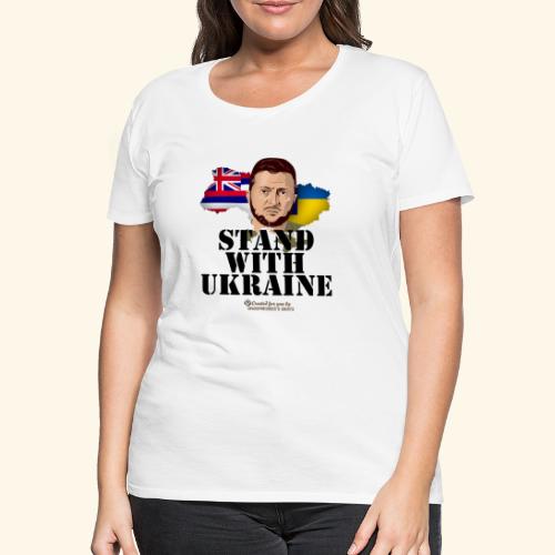 Ukraine Hawaii Solidarität T-Shirt Design - Frauen Premium T-Shirt