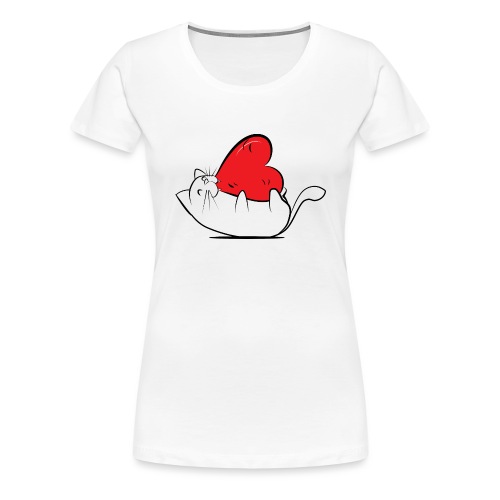 Cat Love - Vrouwen Premium T-shirt