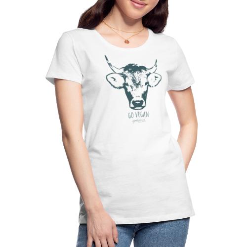 ARON go vegan petrol-grau - Frauen Premium T-Shirt