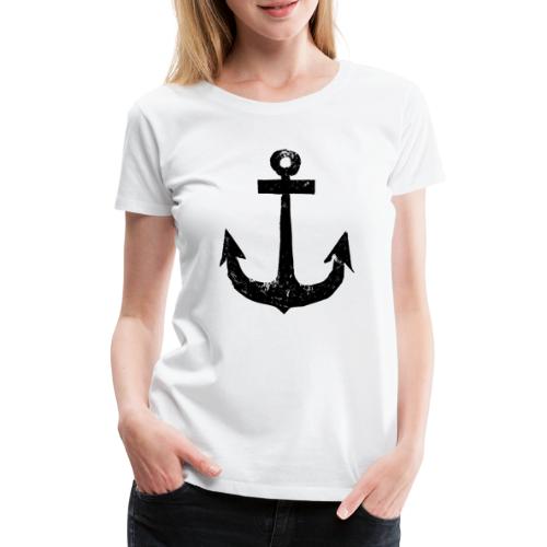 Anker | Anchor | Vintage | Schwarz - Frauen Premium T-Shirt