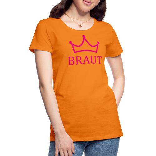 Braut Krone pink Junggesellinnenabschied - Frauen Premium T-Shirt