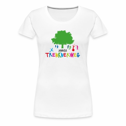 Schulkleidung Schule Trenknerweg buntes Logo - Frauen Premium T-Shirt