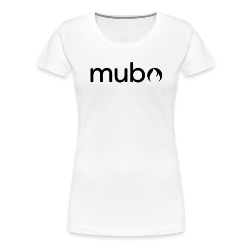 mubo Logo Word Black - Women's Premium T-Shirt
