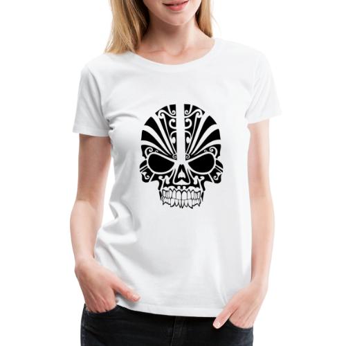 tribal skull - Frauen Premium T-Shirt