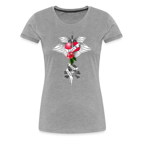 Love kills fast - Liebe tötet schnell - Frauen Premium T-Shirt