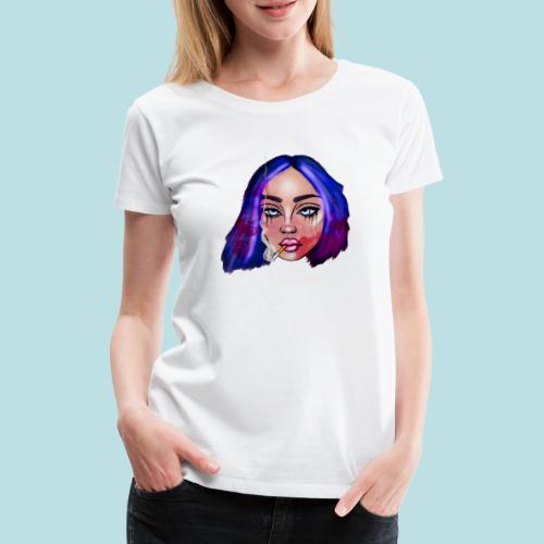 Sad girl - Dame premium T-shirt