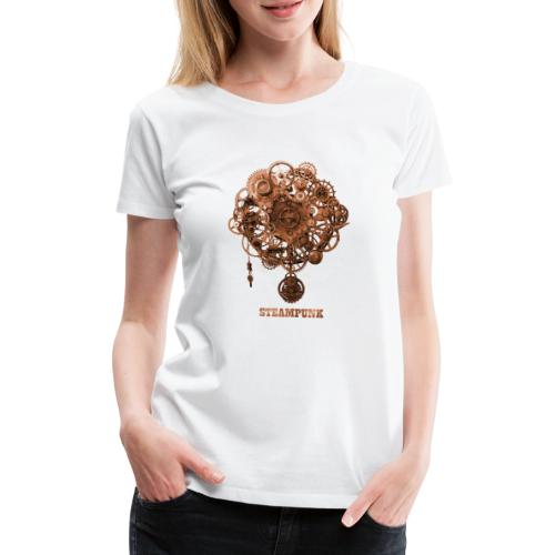 Steampunk Uhr Zahnrad Retro Futurismus - Frauen Premium T-Shirt