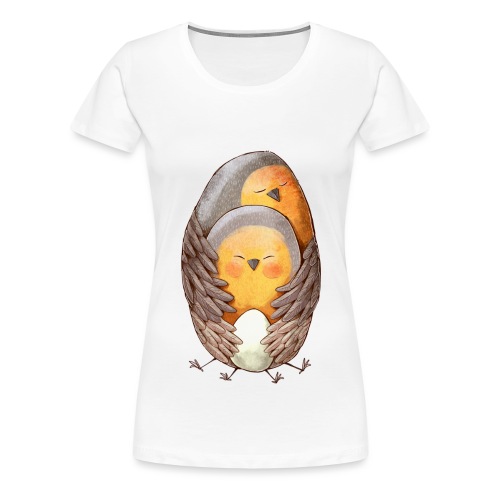 Pregnancy T-Shirt - Robin Family - Women's Premium T-Shirt