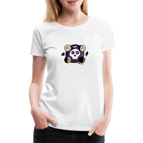 Schädel Mond am Rande des Weltraums - Frauen Premium T-Shirt