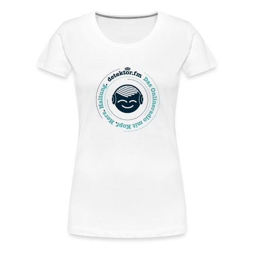 Radio mit KopfHerzHaltung - Frauen Premium T-Shirt