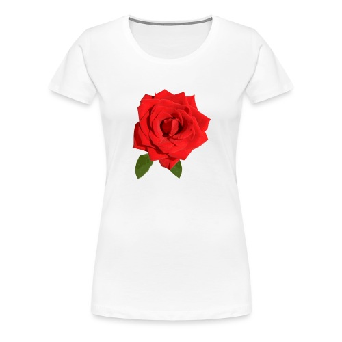 Rote Rose - Frauen Premium T-Shirt