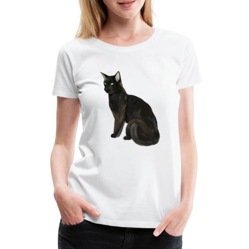 Chat noir Nelson - T-shirt Premium Femme