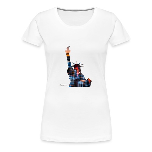 statue liberty - Frauen Premium T-Shirt