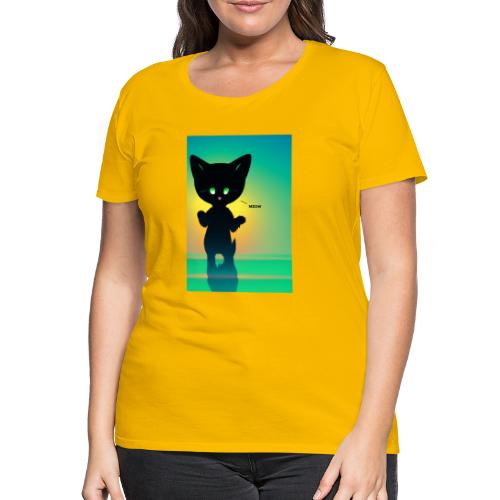 SIIKALINE SCARY CAT - Premium-T-shirt dam