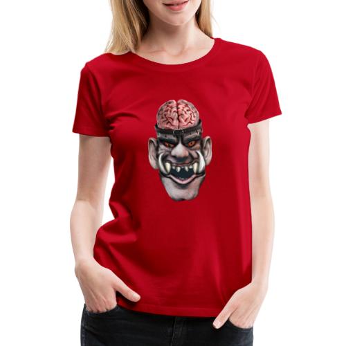 Big brain monster - Premium-T-shirt dam