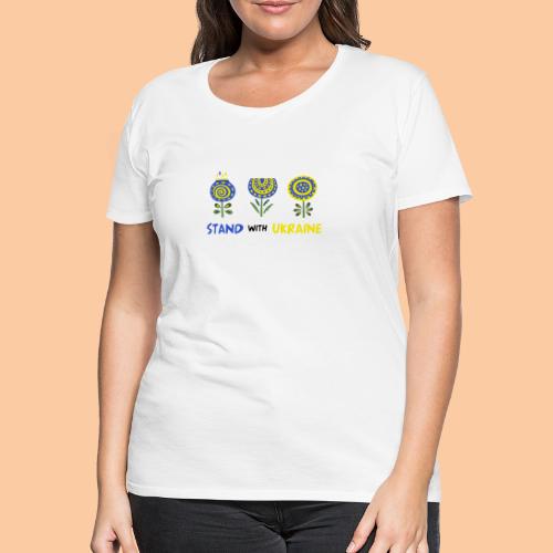 Stand with Ukraine - Women's Premium T-Shirt