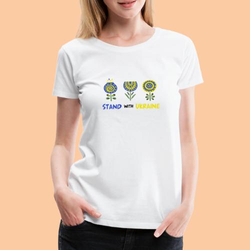 Stand with Ukraine - Women's Premium T-Shirt